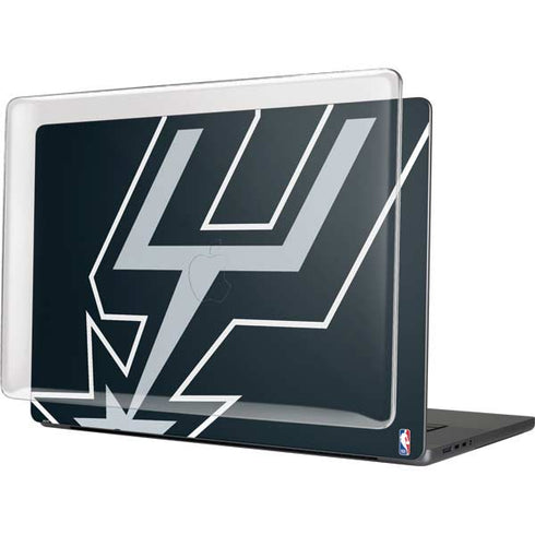 NBA San Antonio Spurs Large Logo MacBook Pro 16in (2021-25) Case plus Skin