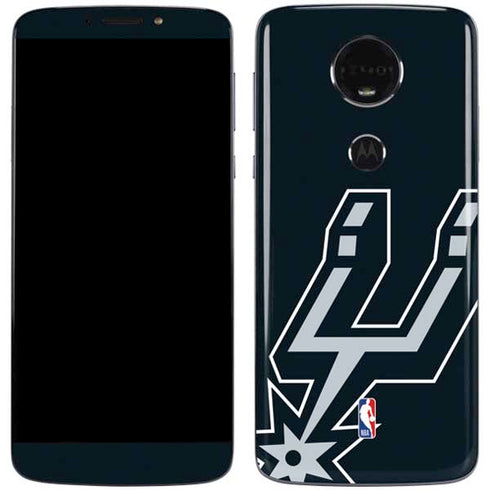 NBA San Antonio Spurs Large Logo Moto E5 Plus Skin