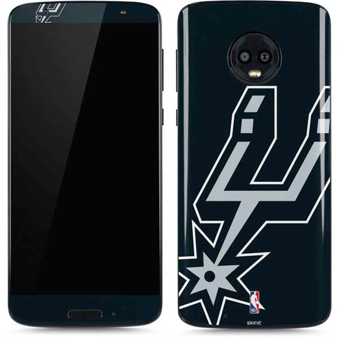 NBA San Antonio Spurs Large Logo Moto G6 Skin