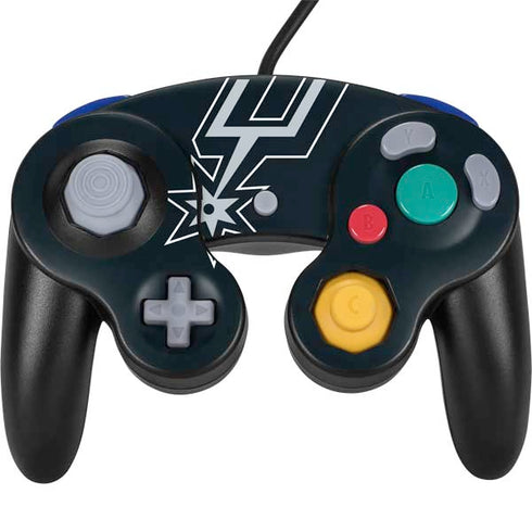 NBA San Antonio Spurs Large Logo Nintendo GameCube Controller Skin