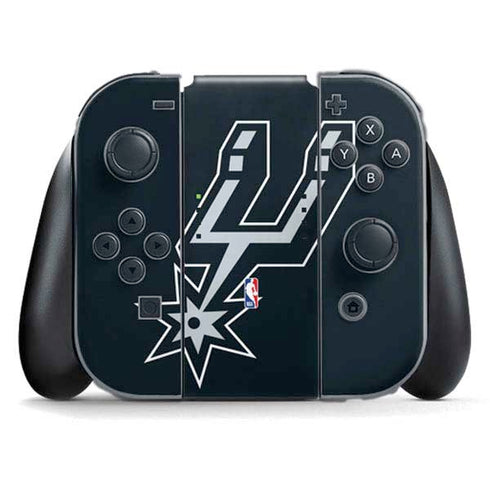 NBA San Antonio Spurs Large Logo Nintendo Switch (2017-2021) Joy-Con Controller Skin