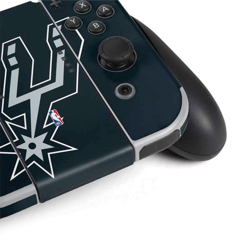 NBA San Antonio Spurs Large Logo Nintendo Switch OLED (2021) Skin