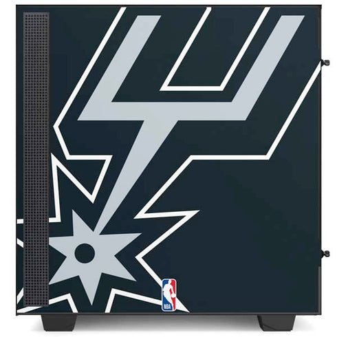 NBA San Antonio Spurs Large Logo NZXT H510 Compact ATX Mid-Tower Case Skin