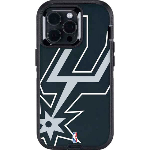 NBA San Antonio Spurs Large Logo Otterbox Defender iPhone Skin