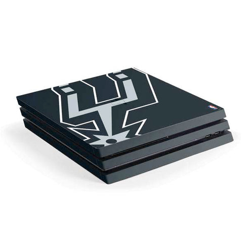 NBA San Antonio Spurs Large Logo PS4 Pro Console Skin