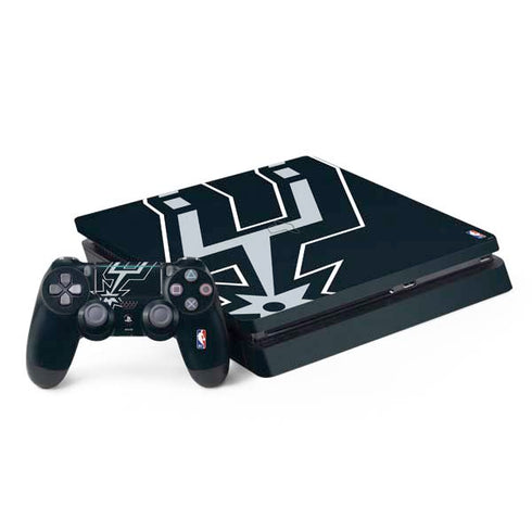 NBA San Antonio Spurs Large Logo PS4 Slim Bundle Skin