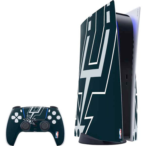 NBA San Antonio Spurs Large Logo PS5 Bundle Skin