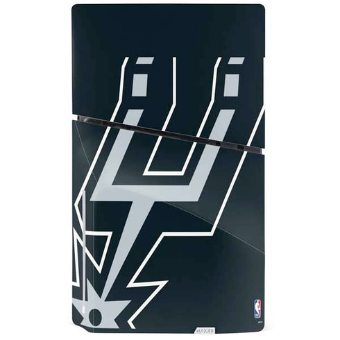 NBA San Antonio Spurs Large Logo PS5 Slim Disk Console Skin