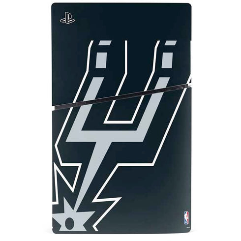 NBA San Antonio Spurs Large Logo PS5 Slim Digital Edition Bundle Skin
