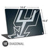NBA San Antonio Spurs Large Logo Universal Laptop 18in (14.6 x 10.6in) Skin