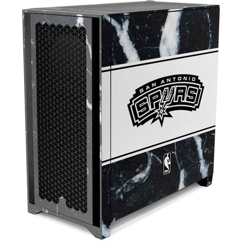 NBA San Antonio Spurs Marble Corsair 4000D Tempered Glass Mid-Tower ATX Case Skin