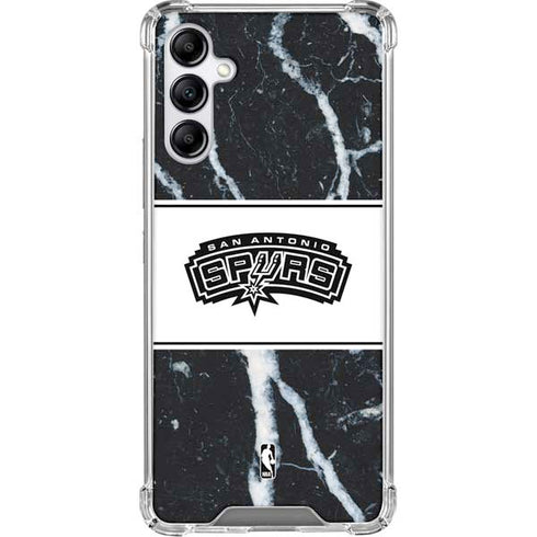 NBA San Antonio Spurs Marble Galaxy A15 5G Clear Case