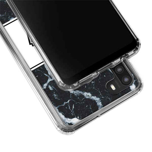 NBA San Antonio Spurs Marble Galaxy A21 Clear Case