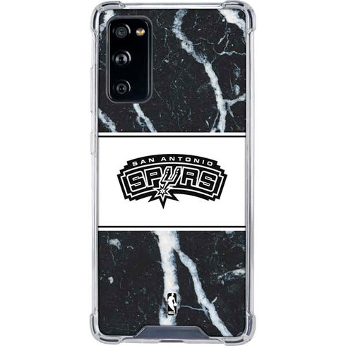 NBA San Antonio Spurs Marble Galaxy S20 FE Clear Case