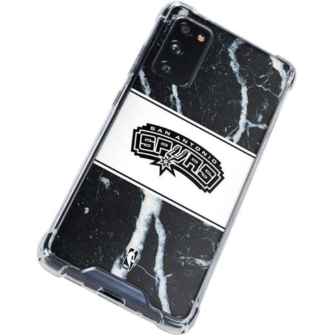 NBA San Antonio Spurs Marble Galaxy S20 FE Clear Case