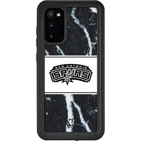 NBA San Antonio Spurs Marble Galaxy S20 Waterproof Case