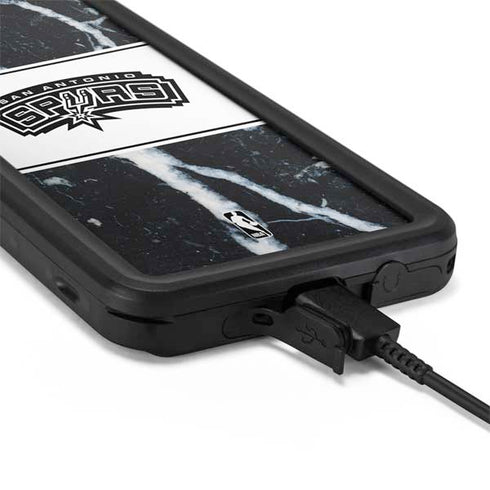 NBA San Antonio Spurs Marble Galaxy S20 Waterproof Case