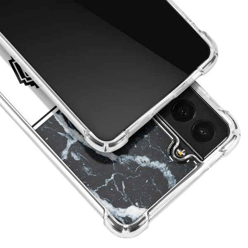 NBA San Antonio Spurs Marble Galaxy S21 FE Clear Case