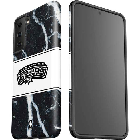 NBA San Antonio Spurs Marble Galaxy S21 FE Pro Case