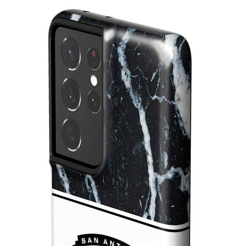 NBA San Antonio Spurs Marble Galaxy S21 Ultra 5G Pro Case