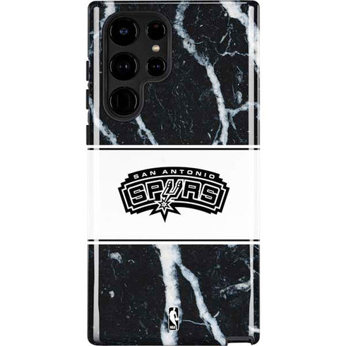 NBA San Antonio Spurs Marble Galaxy S22 Ultra Pro Case