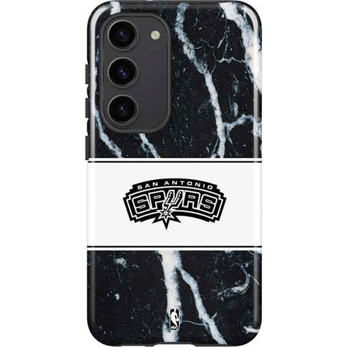 NBA San Antonio Spurs Marble Galaxy S23 Pro Case