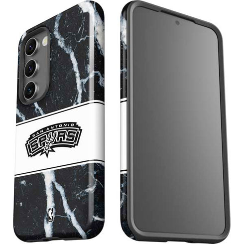 NBA San Antonio Spurs Marble Galaxy S23 Pro Case