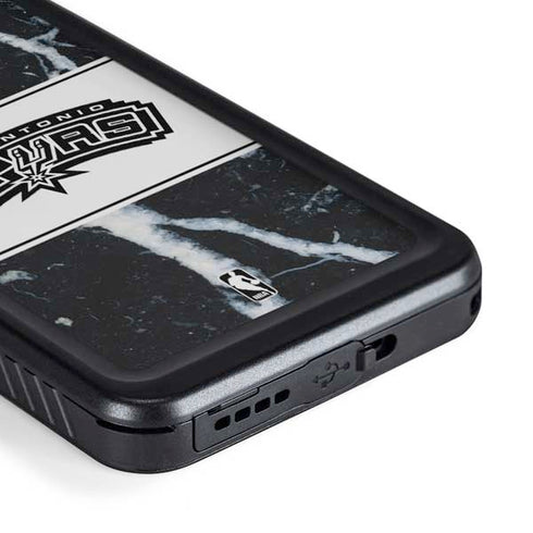 NBA San Antonio Spurs Marble Galaxy S23 Waterproof Case
