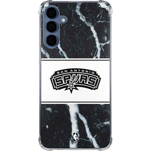 NBA San Antonio Spurs Marble Galaxy S24 Clear Case