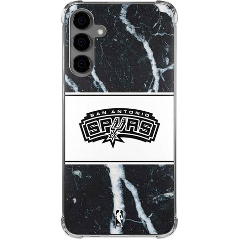 NBA San Antonio Spurs Marble Galaxy S24 Plus Clear Case