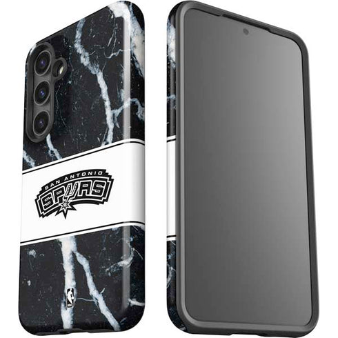 NBA San Antonio Spurs Marble Galaxy S24 Plus Impact Case