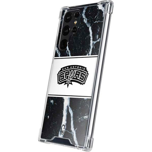 NBA San Antonio Spurs Marble Galaxy S24 Ultra Clear Case