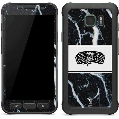 NBA San Antonio Spurs Marble Galaxy S7 Active Skin