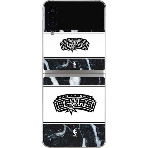 NBA San Antonio Spurs Marble Galaxy Z Flip3 5G Skin
