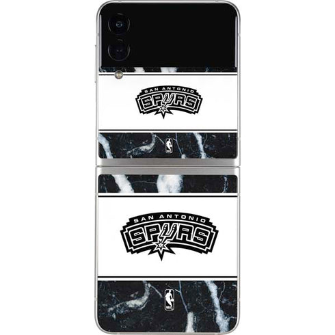 NBA San Antonio Spurs Marble Galaxy Z Flip4 5G Skin