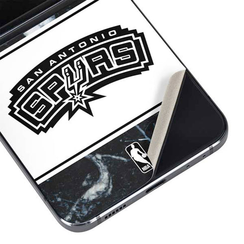 NBA San Antonio Spurs Marble Galaxy Z Flip5 5G Skin