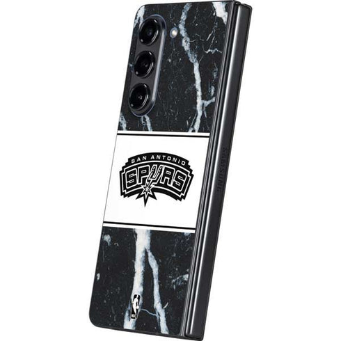 NBA San Antonio Spurs Marble Galaxy Z Fold5 5G Skin
