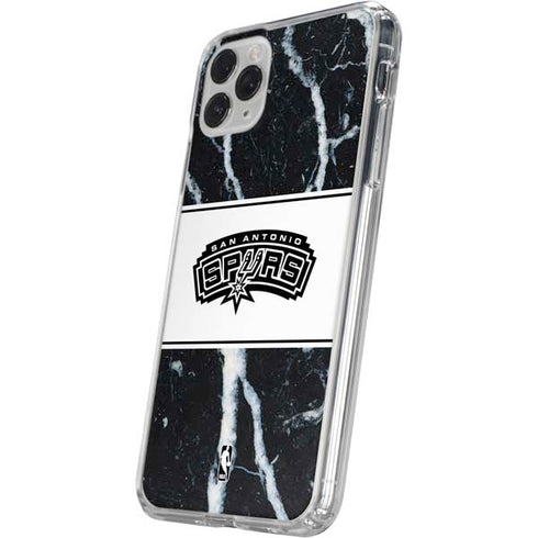 NBA San Antonio Spurs Marble iPhone 11 Pro Clear Case