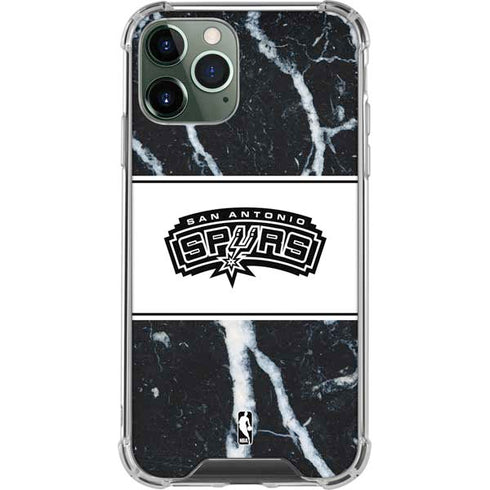 NBA San Antonio Spurs Marble iPhone 11 Pro Max Clear Case
