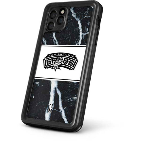 NBA San Antonio Spurs Marble iPhone 11 Pro Max Waterproof Case