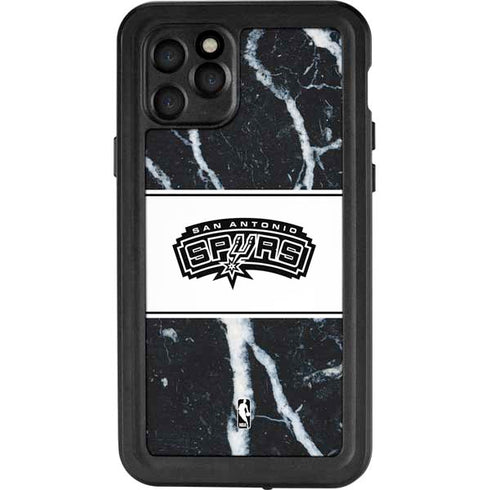 NBA San Antonio Spurs Marble iPhone 11 Pro Waterproof Case