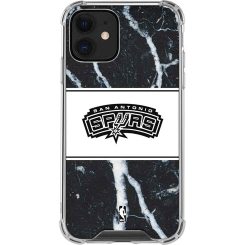 NBA San Antonio Spurs Marble iPhone 12 Mini Clear Case
