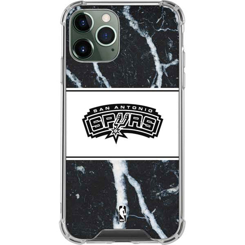 NBA San Antonio Spurs Marble iPhone 12 Pro Clear Case