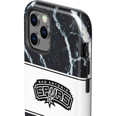 NBA San Antonio Spurs Marble iPhone 12 Pro Max Impact Case