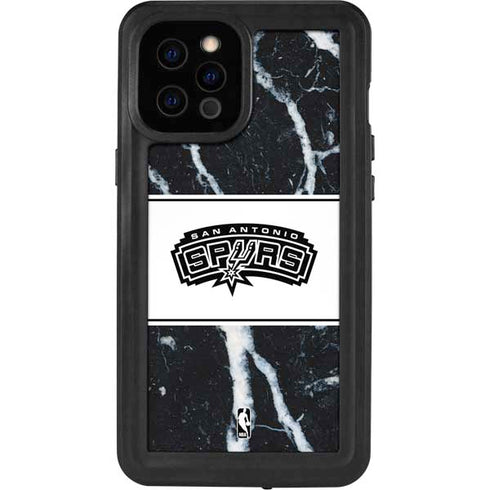NBA San Antonio Spurs Marble iPhone 12 Pro Max Waterproof Case