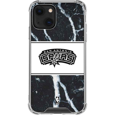 NBA San Antonio Spurs Marble iPhone 13 Clear Case