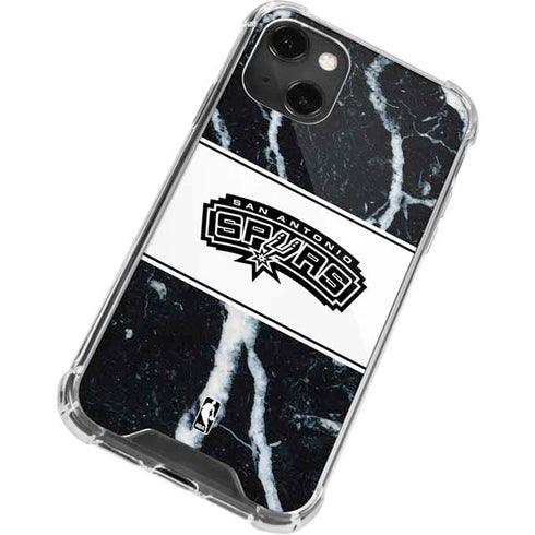 NBA San Antonio Spurs Marble iPhone 13 Mini Clear Case