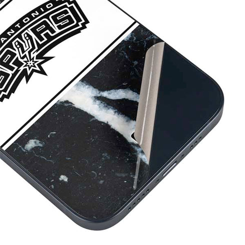 NBA San Antonio Spurs Marble iPhone 13 Mini Skin