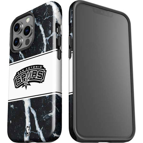 NBA San Antonio Spurs Marble iPhone 13 Pro Impact Case