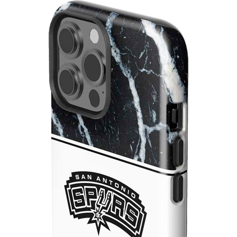 NBA San Antonio Spurs Marble iPhone 13 Pro Max Impact Case